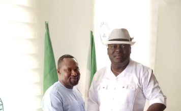 Comrade Eric Imonitie felicitates with Edo State Commissioner for Mining Hon. Andrew Ijegbai on his landmark birthday