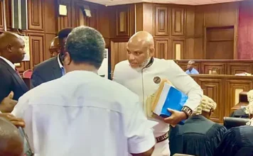 Court Takes Break, Prepares to Sentence Nnamdi Kanu