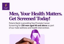 Polaris Bank Offers Free Prostate Cancer Screening to 250 to mark Int’l Men’s Day in Partnership with Men’s Clinic