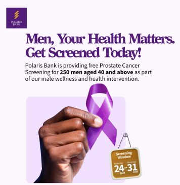 Polaris Bank Offers Free Prostate Cancer Screening to 250 to mark Int’l Men’s Day in Partnership with Men’s Clinic