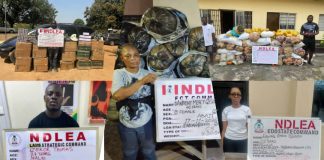 Meth, cocaine consignments in machine cylinders, auto parts intercepted at Lagos airport