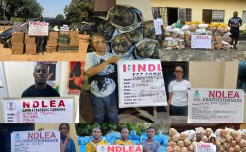 Meth, cocaine consignments in machine cylinders, auto parts intercepted at Lagos airport