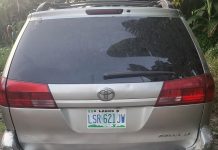 Delta Police crack down on armed robber/kidnapping syndicate and recover guns, ammunition, cartridges, Toyota Sienna vehicle