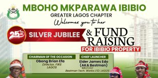 Greater Lagos Chapter of Mboho Mkparawa Ibibio’s (MMI) Celebrates 25th Anniversary in Grand Style