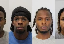 Four Nigerians Living in UK Get 55-Year Jail Term for Robbery