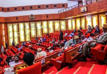 JUST IN: Plenary Disrupted as Aggrieved Contractors Storm National Assembly