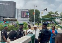 Tension Erupts at Wadata Plaza as Rival PDP Factions Clash Amid Heavy Security