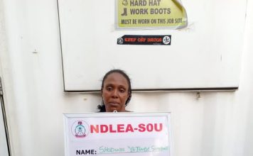 Female drug kingpin arrested in Lagos with 23.50kg cocaine stashed in her children’s room