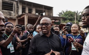 Abuja Tense as Peter Obi Stages Demonstration at National Assembly