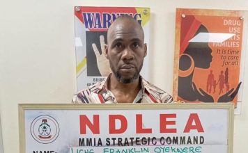 NDLEA intercepts Brazil returnee with cocaine concealed in private part, soles of footwear