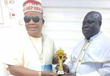 Primate Ayodele Honours Eze Nwokedi with Award for Philanthropy