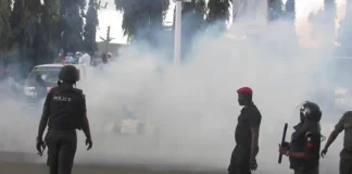 National Assembly Protest Dispersed as Police Fire Teargas