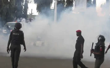 National Assembly Protest Dispersed as Police Fire Teargas