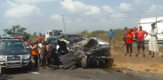 Fatal Lagos Crash: Truck Smashes Car, One Dead, Woman Hurt