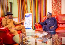 Goodluck Jonathan Meets Bola Ahmed Tinubu at Aso Rock Villa
