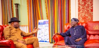Goodluck Jonathan Meets Bola Ahmed Tinubu at Aso Rock Villa
