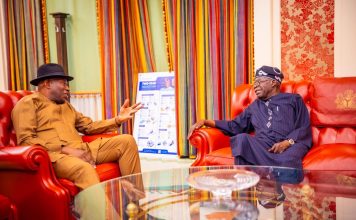 Goodluck Jonathan Meets Bola Ahmed Tinubu at Aso Rock Villa
