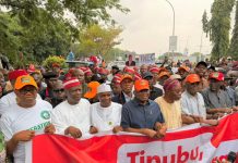 #OccupyINEC Protest Gains Momentum as Atiku, Obi, Kwankwaso Back ADC Rally over derecognition of David Mark-led leadership, insist Amupitan must go