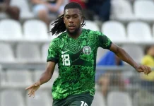 Alex Iwobi Reacts to Red Card, Commends Super Eagles Newcomers