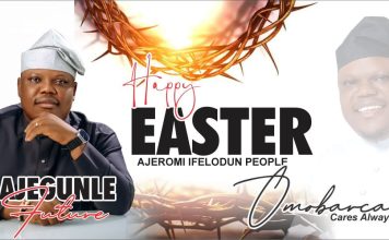 Hon. Francis Barthlomew Chima (OmoBarca) Felicitates Ajeromi Ifelodun Constituency on Easter Celebration