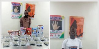 NDLEA intercepts cocaine, loud in food flasks, snacks, arrests fashion designer, others