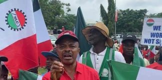 900 Workers Sacked: NLC Stages Protest at AEDC Hotels, Demands Reinstatement in 48 Hours