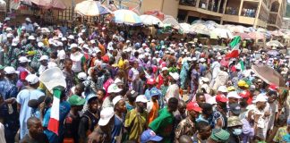 Isaac Fayose Declares APC “Gone” As PDP Flagbearer Gets Huge Ekiti Welcome