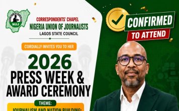 BOCA Energy Boss Set to Chair NUJ Lagos Correspondents’ Chapel Press Week for 2026