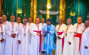 Catholic Bishops Hold Meeting With President Tinubu in Abuja